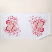 Serviette de plage Valentine's Day (Devant)