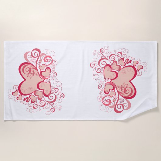 Serviette de plage Valentine's Day (Devant)