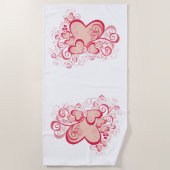 Serviette de plage Valentine's Day (Devant)