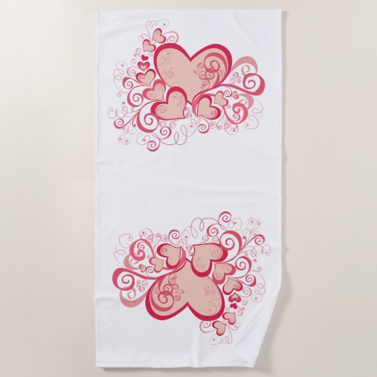 Serviette de plage Valentine's Day (Devant)