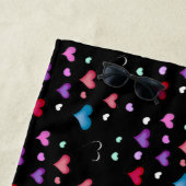 Serviette De Plage Valentine's Day coeur Beach Towel (En situation)