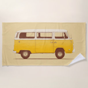 Serviette De Plage Van jaune Florent Bodart