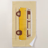 Serviette De Plage Van jaune | Florent Bodart (Devant)