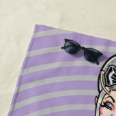 Serviette De Plage Vana DeVinyl™/Déesse de la Glamour (En situation)