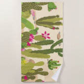 Serviette De Plage Variété de cactus (Devant)