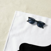 Serviette De Plage Vaste Daybreak, yeux confiants (En situation)