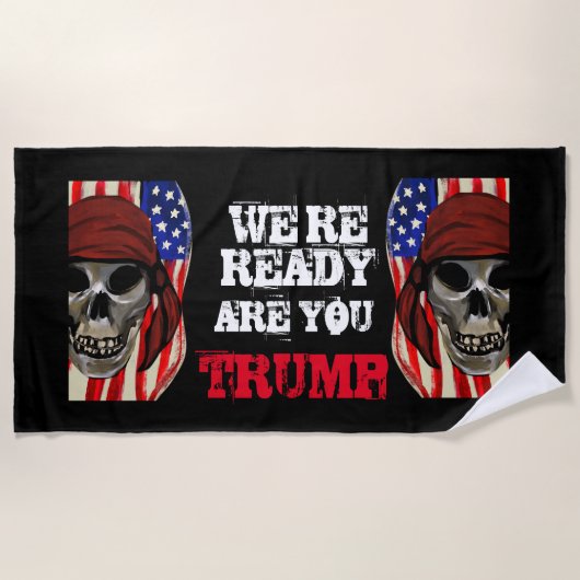 SERVIETTE DE PLAGE VÉHICULES POUR TRUMP (Devant)