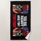 SERVIETTE DE PLAGE VÉHICULES POUR TRUMP (Devant)