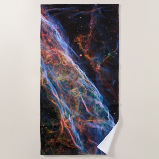 Serviette De Plage Veil Nebula Supernova Reste Télescope Hubble (Devant)
