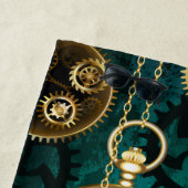 Serviette De Plage Veille bijoux Steampunk sur un Arrière - plan vert (En situation)