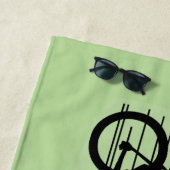 Serviette De Plage Vélo Design Beach Towel (En situation)