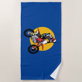 Serviette De Plage Vélo moto (Devant)