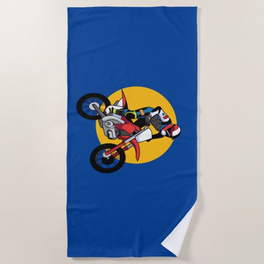 Serviette De Plage Vélo moto (Devant)