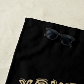 Serviette De Plage Vélo personnalisé Skeleton Motorcycle Shop Garage (En situation)