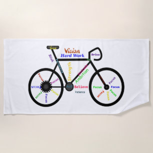 Serviette De Plage Vélo pour lui Sport, Vélo, Motivation