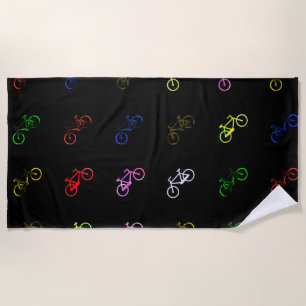 Serviette De Plage Vélos colorés