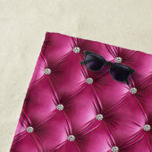 Serviette De Plage Velours Luxe Glam Rose (En situation)