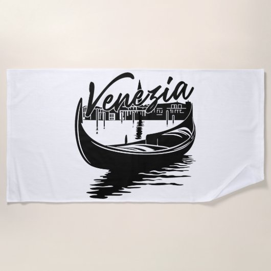 SERVIETTE DE PLAGE VENISE (Devant)