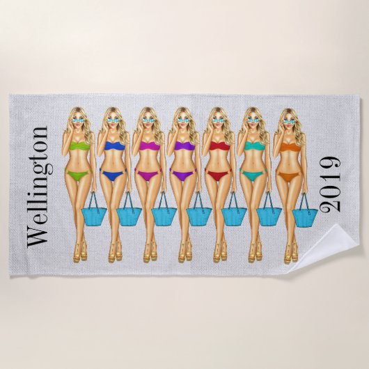 Serviette De Plage Vente de 2 semaines (Devant)
