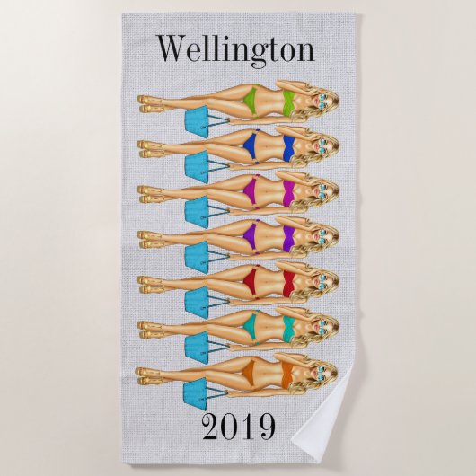 Serviette De Plage Vente de 2 semaines (Devant)