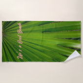 Serviette de plage Ventilateur Palmetto de scie (Devant)
