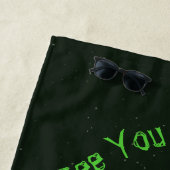 Serviette De Plage Ventilateurs aliens UFO soucoupe enlèvement vert f (En situation)