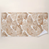Serviette De Plage Ventilateurs de la plage de sable crème (Devant)