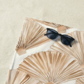 Serviette De Plage Ventilateurs de la plage de sable crème (En situation)