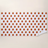 Serviette de plage Ver Fun - Vos couleurs avec ver (Devant)