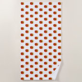 Serviette de plage Ver Fun - Vos couleurs avec ver (Devant)