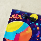 Serviette De Plage Véritable bulle Abstraite (En situation)