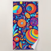 Serviette De Plage Véritable bulle Abstraite (Devant)