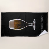 Serviette De Plage Verre de la bière (Devant)