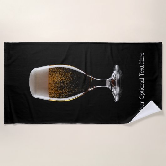 Serviette De Plage Verre de la bière (Devant)