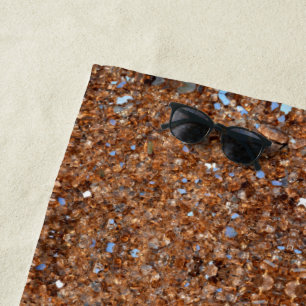 Serviette De Plage Verre d'or bronze