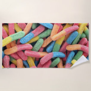 Serviette De Plage Vers de gomme aigre