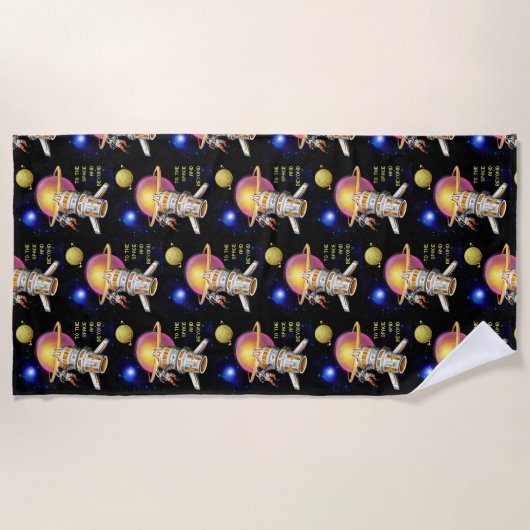 Serviette De Plage Vers l'espace et au-delà (Devant)