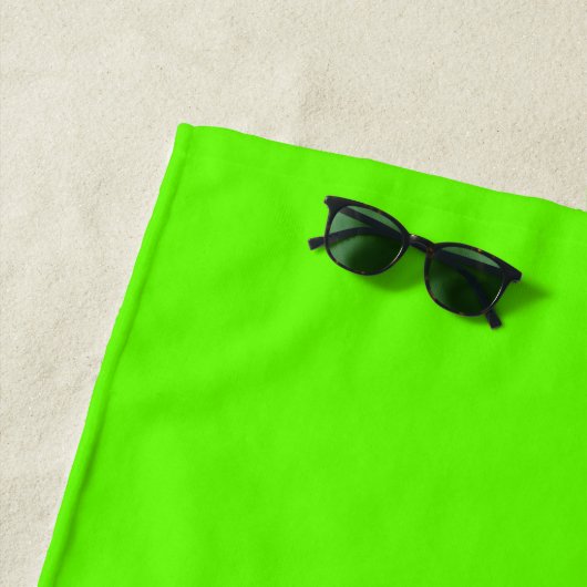 Serviette De Plage Vert clair (couleur solide) (En situation)