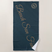 Serviette De Plage Vert moderne (Devant)