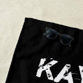 Serviette De Plage Vert Oui Je Sens Comme Un Cheval Personnalisé (En situation)