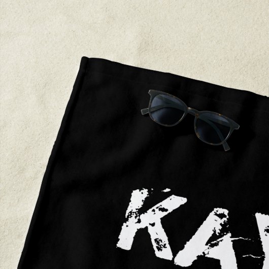 Serviette De Plage Vert Oui Je Sens Comme Un Cheval Personnalisé (En situation)