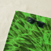 SERVIETTE DE PLAGE VERT TIE DYE   (En situation)