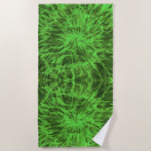 SERVIETTE DE PLAGE VERT TIE DYE   (Devant)