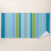 Serviette De Plage Vibe de plage en bleu (Devant)