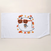 Serviette De Plage Vibes D'Automne Cute Ghost Classic T-Shirt (Devant)