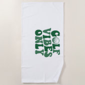 Serviette De Plage Vibes De Golf Seulement, Lover De Golf (Devant)
