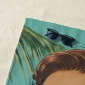 Serviette De Plage Vibes de paradis Vintage tropical (En situation)