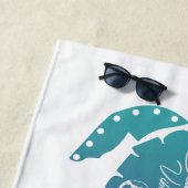 Serviette De Plage Vibes de tortue marine d'été (En situation)