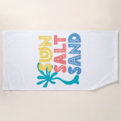 Serviette De Plage Vibes d'été de sable fin (Devant)