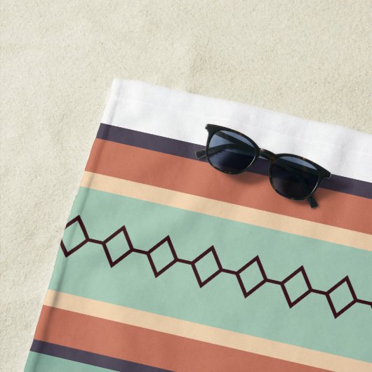 Serviette De Plage Vibes d'été : Une escapade côtière (En situation)